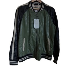 Zara men’s green faux (PU)