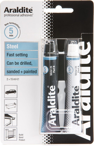 Araldite tubes steel epoxy - araldite, 2-tubes