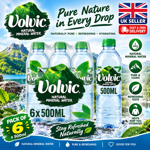 Volvic natural mineral water - water, 6