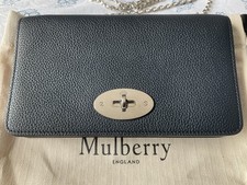 USED ONCE Bayswater Clutch Wallet WOC in MIDNIGHT & SILVER + Dustbag & Carecard