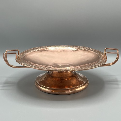 Large antique copper tazza - large,