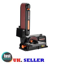 Belt Disc Sander Bench Top Linisher 230V Metal 650W Bench Large Table Heavy Duty