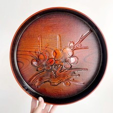 Japanese Vintage Wooden Round