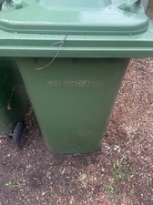 Green 240ltr Wheely Wheelie Rubbish Bin x3