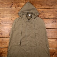 Vintage Outdoor Coat L 60s Cape Mac Coat Brown