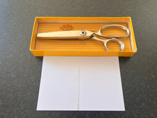 Vintage PSC Precision pinking shears- boxed Nickel 7.5" Working Perfectly