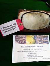 Original rear qtr panel cut from 1972 Porsche 911 Oil Klapper Flap Door & Bowl