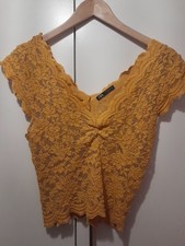 ZARA SZE M/UK 10 MUSTARD