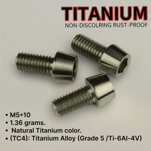 M5x10mm titanium bolts - titanium,