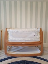 SnuzPod4 Bedside Crib Natural Bundle incl. SnuzCloud, Mattress Protector & more