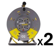 Extension Cable Reel 4 Socket