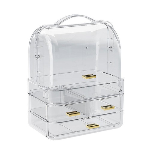 Clear make case acrylic - up,