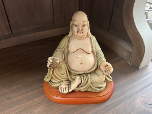 Vintage buddha with - vintage, 6”