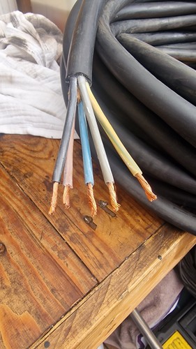 4mm 5core rubber - x, cable
