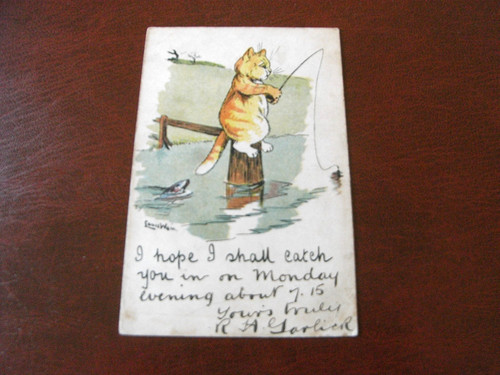 Original louis wain signed - original,