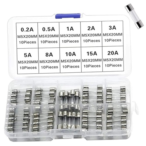 Box 100 assorted plug fuses - box, of