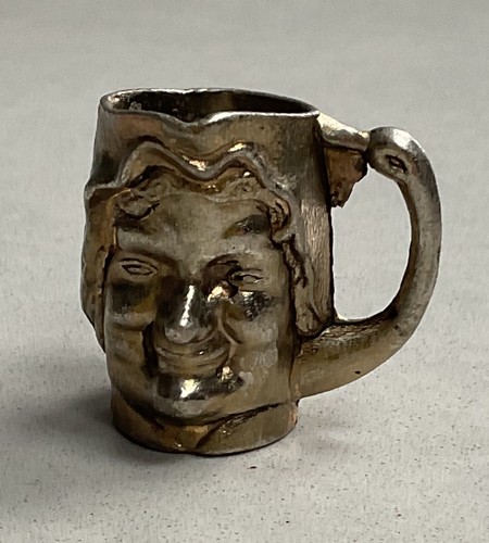 Small brass toby jug heavy - brass,