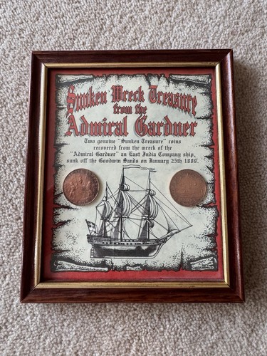 Framed coins treasure from - coins,
