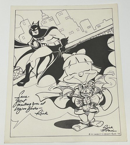 Batman convention print signed - print,