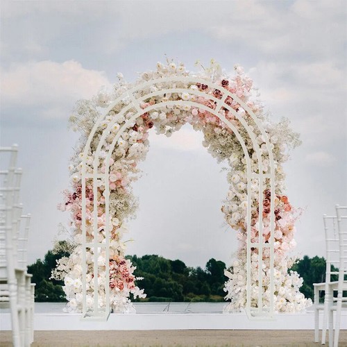 260cm tall white metal wedding - white,