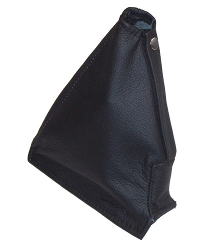 Black leather handbrake - black,