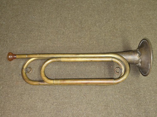 Antique bugle marked s - antique,