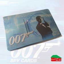 James Bond 007 Spy Commander Empty Trading Card Collector Tins & Albums