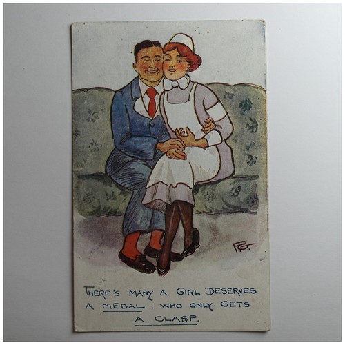Salmon comic postcard - comic, 1921