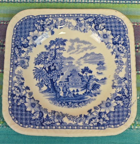 Seaforth square plate blue - seaforth,