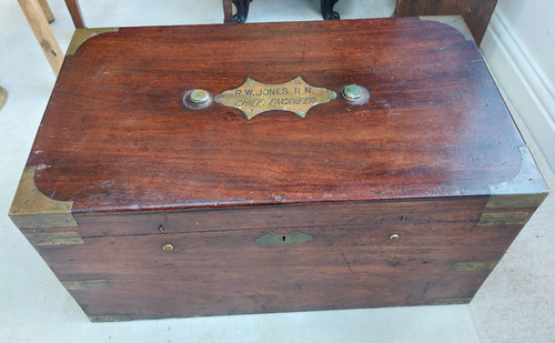 Victorian mahogany brass - , bound