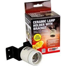 ProRep Ceramic Lamp Holder WITH Bracket Reptile Vivarium Lighting Heating Light 