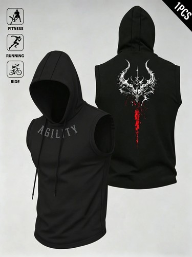Men sleeveless hooded - men's,