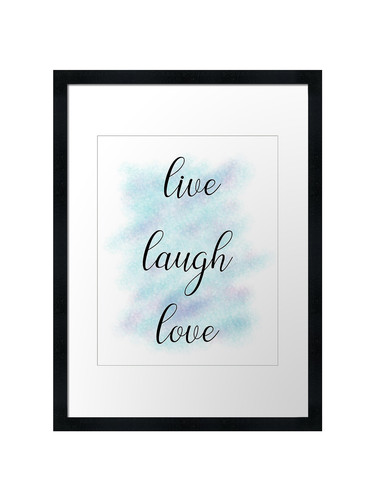 Live laugh love framed wall - laugh,