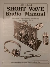 SHORTWAVE RADIO MANUAL SET BUILDING  & SERVICING 1934 P/BACK REPRINT  QRP
