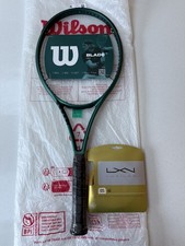 Brand New Wilson Blade 100 v9 Grip 3 & Luxilon 4g