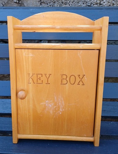 Vintage wooden key - vintage,
