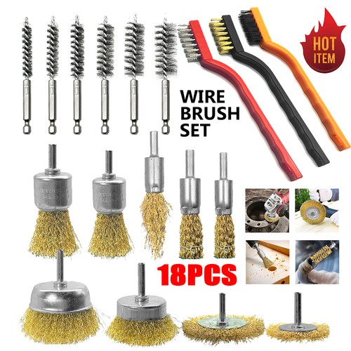 Wire brush 18pcs drill - wire,