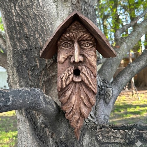 Handmade wooden bird - handmade, house