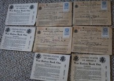 U.S. WAR RATION BOOKS-ONE AND
