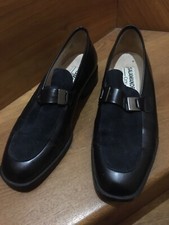 SALAMANDER CITY  SHOES, LEATHER/SUEDE UPPER, EU 37/UK 4, CLASSIC NAVY BLUE 