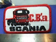 Scania truck patch badge cb citizens band radio trucker embroidered cloth 1970s