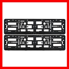 2 x New Black Effect License Number Plate Holder Surround Frame for Jaguar Car