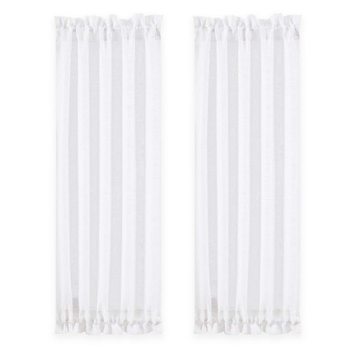 2panel door sheer white - door,