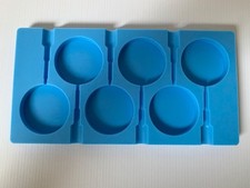 Jacobake quality food grade silicone lollipop confectionary mould - 6 hole.