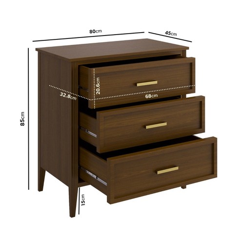 Walnut chest drawers - of, 3