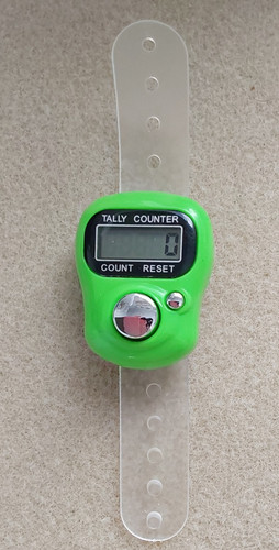 Lime green digital finger