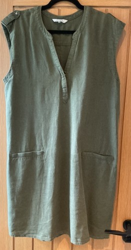 Peacocks khaki linen mix - linen,