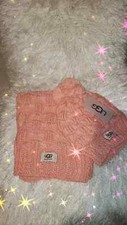 NEW WINTER PINK UGG HAT AND SCARF SET