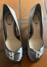 DEBUT Silver Satin Dimante