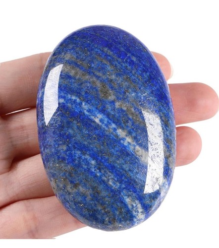 Lapis lazuli palm stones - palm,